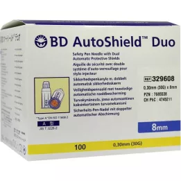 BD AUTOSHIELD Duo biztonsági toll tűk 8 mm, 100 db