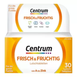 CENTRUM friss &amp; gyümölcsös pasztilla, 30 db