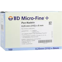 BD MICRO-FINE+ 8 toll -tű 0,25x8 mm, 100 db