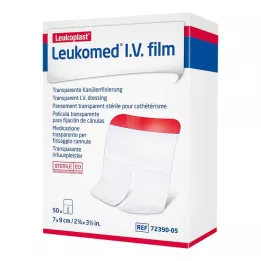 LEUKOMED I.V. fólia 7x9 cm vakolat, 50 db