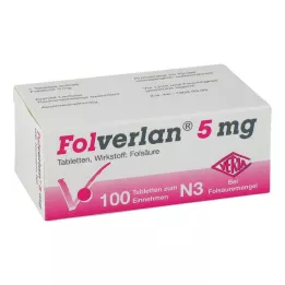 FOLVERLAN 5 mg-os tabletta, 100 db