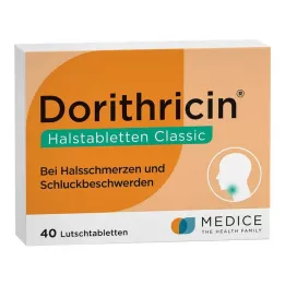 DORITHRICIN Klasszikus torokpasztillák, 40 db