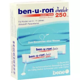 BEN-U-RON direkt 250 mg granulátum eper/vanília, 10 db