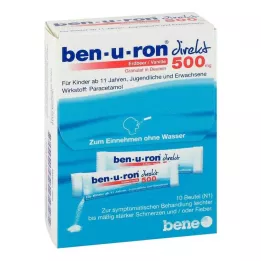 BEN-U-RON direkt 500 mg granulátum eper/vanília, 10 db