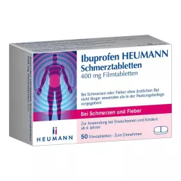 IBUPROFEN Heumann Fájdalomtabletta 400 mg, 50 db