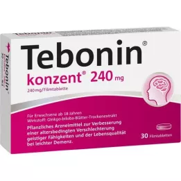 TEBONIN 240 mg csoportos film -bevonatú tabletta, 30 db