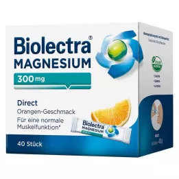 BIOLECTRA Magnézium 300 mg Direct Orange Sticks, 40 db