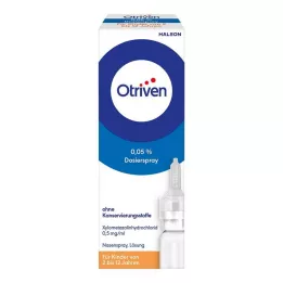 OTRIVEN 0,05%-os, tartósítószer nélküli adagoló spray, 10 ml