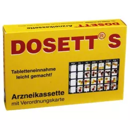 DOSETT S Gyógyászati kazetta kék, 1 db