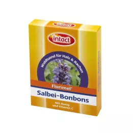 FLORIMEL Zsálya Bonbon C-vitaminnal, 50 g