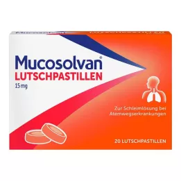 MUCOSOLVAN Pasztillák 15 mg, 20 db