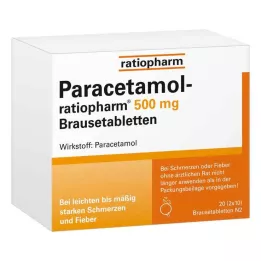 PARACETAMOL-ratiopharm 500 mg pezsgőtabletta, 20 db