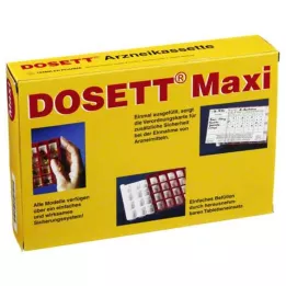 DOSETT Maxi Medicine kazetta piros, 1 db