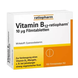 VITAMIN B12-RATIOPHARM 10 μg filmtabletta, 100 db