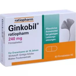 Ginkobil-ratiopharm 240 mg Film-bevonatú tabletták, 60 db