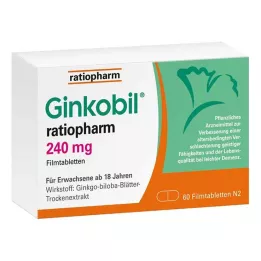 GINKOBIL-ratiopharm 240 mg filmtabletta, 60 db