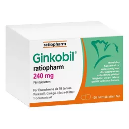 GINKOBIL-ratiopharm 240 mg filmtabletta, 120 db