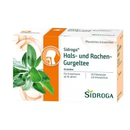 SIDROGA Torok és garat gargarizáló teafilter tasakok, 20X2,5 g