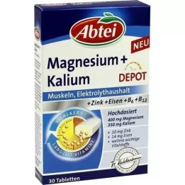 Abtei Magnézium + kálium-depot tabletta, 30 db