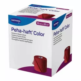 PEHA-HAFT Színes rögzítőszalag latexmentes 10 cm x 20 m piros, 1 db