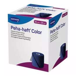 PEHA-HAFT Színes rögzítőszalag latexmentes 10 cm x 20 m kék, 1 db
