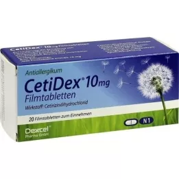 CETIDEX 10 mg film -bevonatú tabletta, 20 db