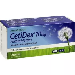 CETIDEX 10 mg film -bevonatú tabletta, 100 db