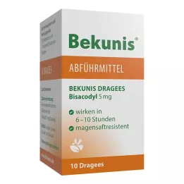 BEKUNIS Bisacodyl Dragees 5 mg gyomornedv-ellenálló tabletta, 10 db