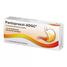 PANTOPRAZOL ADGC 20 mg gyomornedv-ellenálló tabletta, 14 db