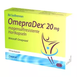 OMEPRADEX 20 mg gyomornedv-ellenálló kemény kapszula, 14 db