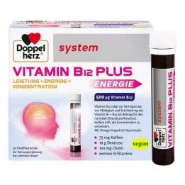 DOPPELHERZ Vitamin B12 Plus rendszerű ivóampullák, 30X25 ml