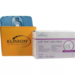 KLINION Puha finom plusz toll -tűk 0,25x6 mm 31 g, 110 db