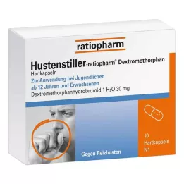 HUSTENSTILLER-ratiopharm Dextrometorfán kapszula, 10 db