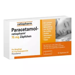 PARACETAMOL-ratiopharm 75 mg-os kúp, 10 db