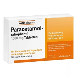 PARACETAMOL-ratiopharm 1000 mg tabletta, 10 db