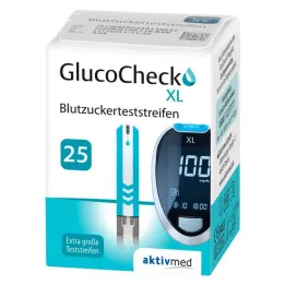 GlucoCheck XL vércukormérő csíkok, 25 db