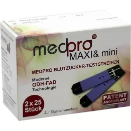 MEDPRO Maxi &amp; Mini vércukorszint, 2x25 db