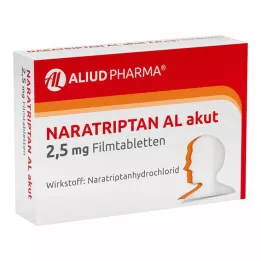 NARATRIPTAN AL akut 2,5 mg-os filmtabletta, 2 db