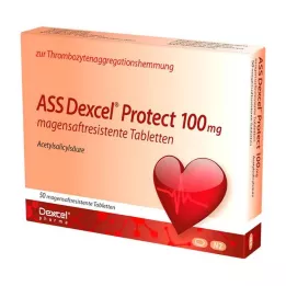 ASS Dexcel Protect 100 mg gyomornedv-ellenálló tabletta, 50 db