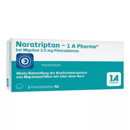 NARATRIPTAN-1A Pharma for Migraine 2,5 mg filmtabletta, 2 db