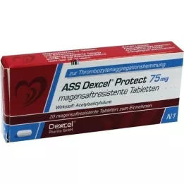 ASS Dexcel 75 mg gyomor -bél tabletta, 20 db