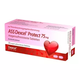 ASS Dexcel Protect 75 mg gyomornedv-ellenálló tabletta, 50 db