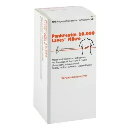 PANKREATIN 20 000 Laves Micro gyomornedv-ellenálló kemény kapszula, 100 db