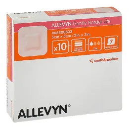 Allevyn Gentle Border Lite 5x5 cm-es habkötés, 10 db