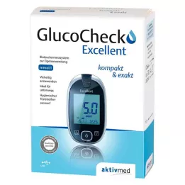 GLUCOCHECK Kiváló vércukormérő készlet mmol/l, 1 db
