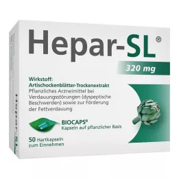 HEPAR-SL 320 mg-os kemény kapszula, 50 db