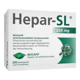 HEPAR-SL 320 mg-os kemény kapszula, 200 db