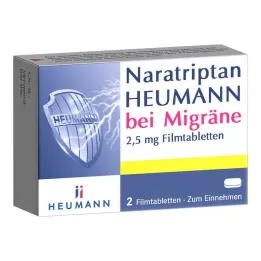 NARATRIPTAN Heumann for Migraine 2,5 mg filmtabletta, 2 db