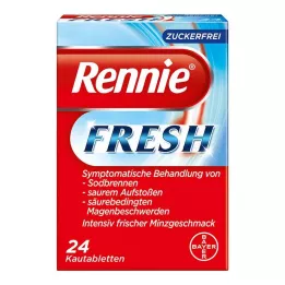 RENNIE FRESH Rágótabletta, 24 db