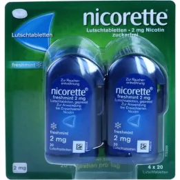 NICORETTE frissmenta 2 mg préselt pasztilla, 80 db